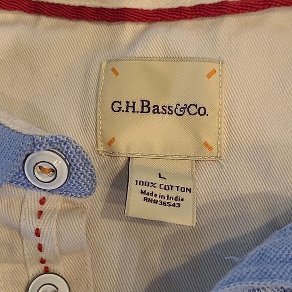 G.H. Bass&Co Blue Thick Cotton Top - Picture 6 of 8